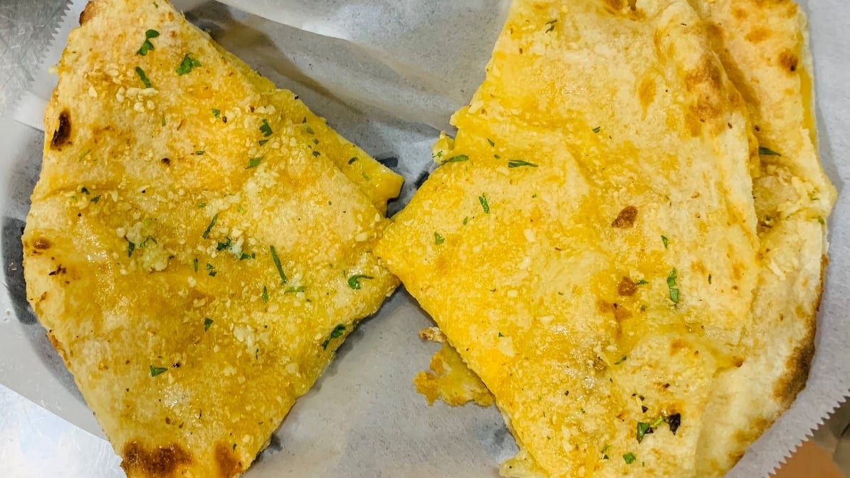 Garlic-Cheese Naan.
