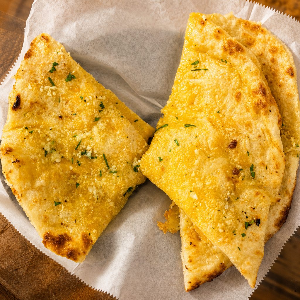Garlic-Cheese Naan.